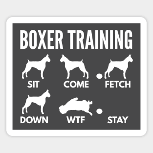 Boxer Training Boxer Dog Tricks Magnet